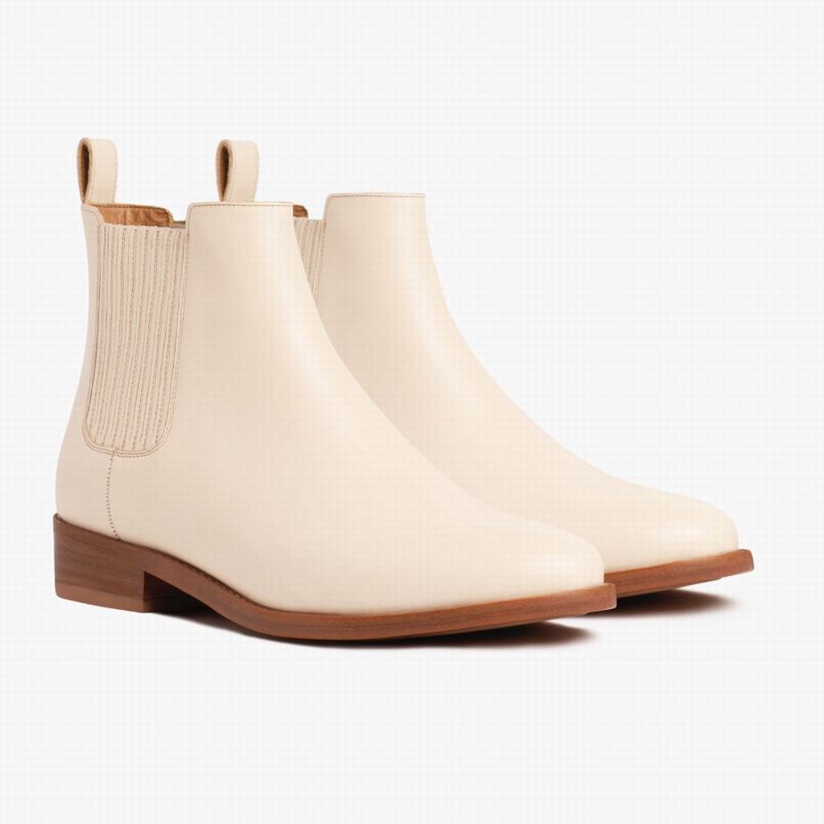 Thursday Boots Dreamer Women Chelsea Boots Beige | EZX4150ME