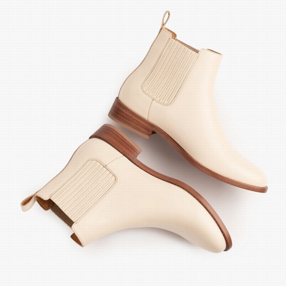 Thursday Boots Dreamer Women Chelsea Boots Beige | EZX4150ME