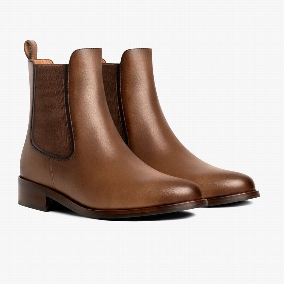 Thursday Boots Duchess Women Chelsea Boots Brown | VXJ5925NA