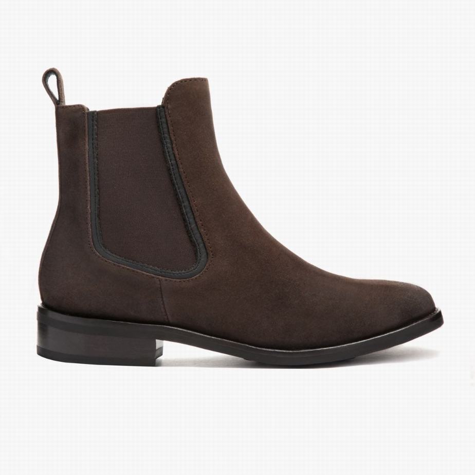 Thursday Boots Duchess Women Chelsea Boots Dark Brown | DJG1540QK