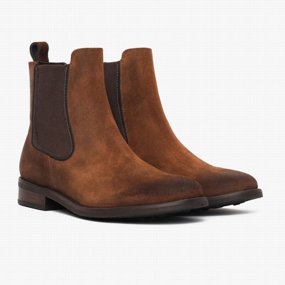 Thursday Boots Duchess Women Chelsea Boots Brown | TJP3322MG