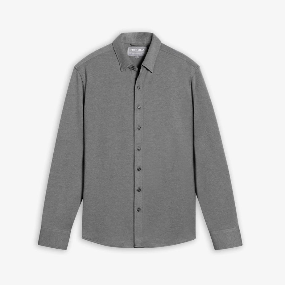 Thursday Boots Everyday Button-Down Men Shirts Grey | BZW625PQ