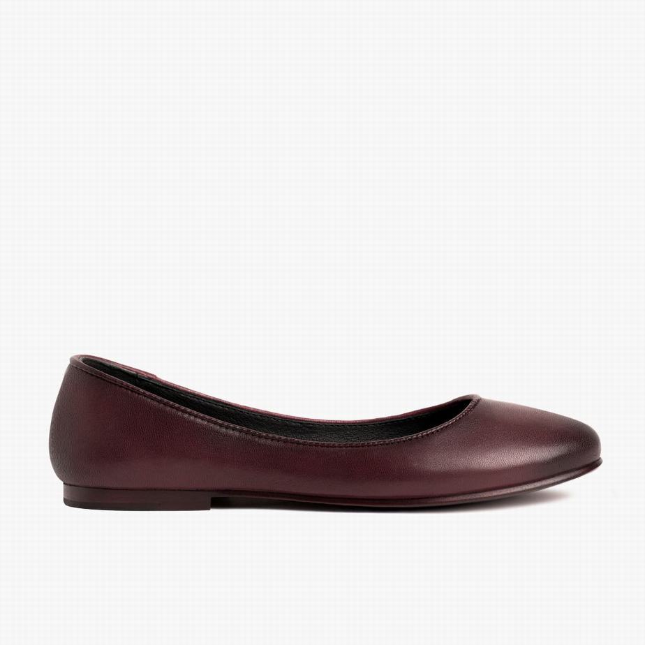 Thursday Boots Feliz Women Ballet Flats Burgundy | PDD4217UN