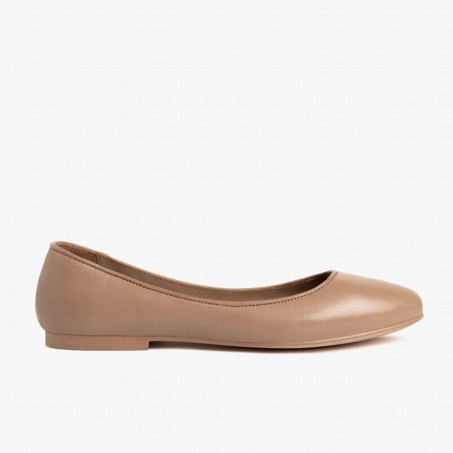 Thursday Boots Feliz Women Ballet Flats Coffee | XIM5358QM