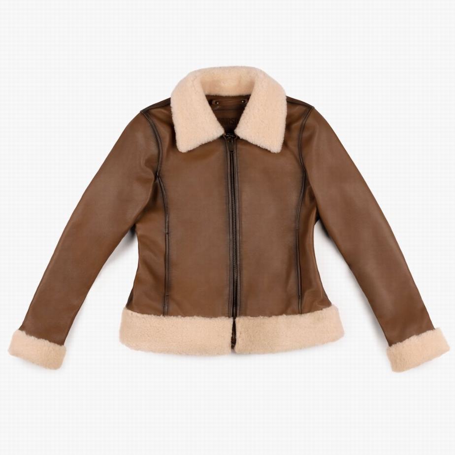 Thursday Boots Flight Women Jackets Walnut | ASE921MJ