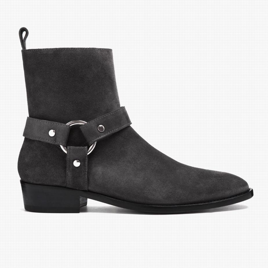 Thursday Boots Harness Men Chelsea Boots Grey | FJB5449AC