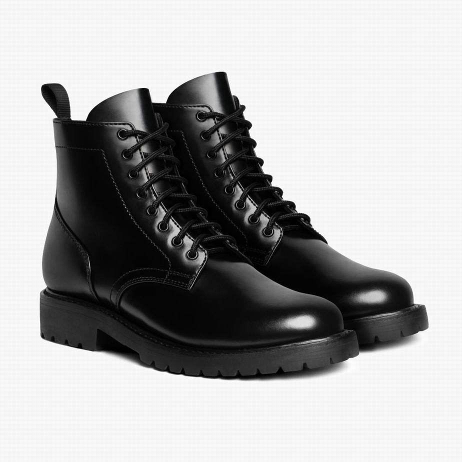 Thursday Boots Hero Men Lace Up Boots Black | JFF2652ZB