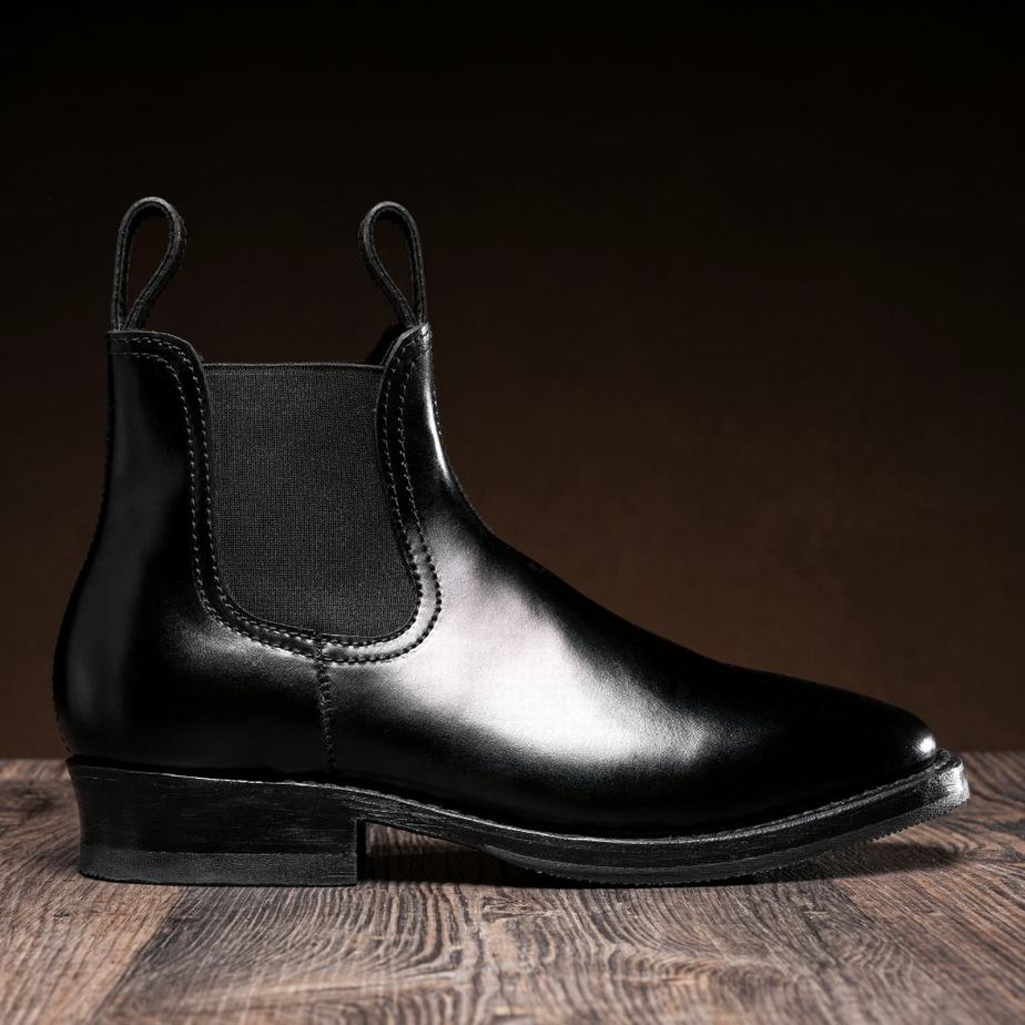 Thursday Boots Journeyman Men Chelsea Boots Black Dark Brown | NEL429OJ