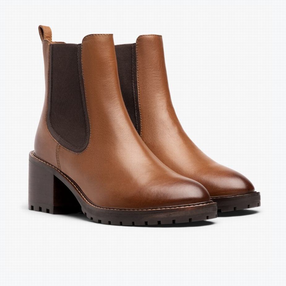 Thursday Boots Knockout Women Chelsea Boots Toffee | HBJ9541ZG