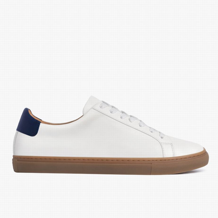 Thursday Boots Legacy Men Low-Top Sneakers White Navy | QJM6274PT