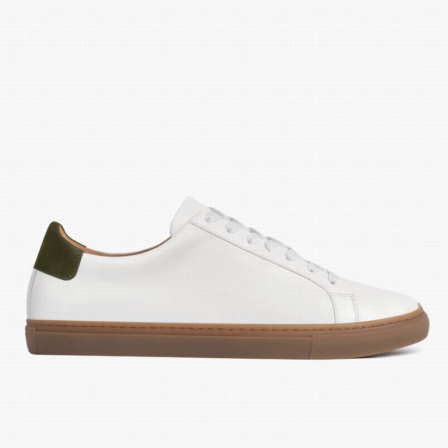 Thursday Boots Legacy Men Low-Top Sneakers White Green | ITW7545VH