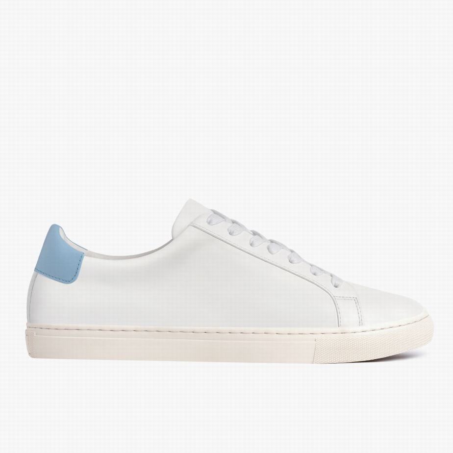 Thursday Boots Legacy Women Low-Top Sneakers White Blue | TTH7890PR