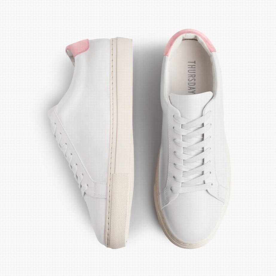 Thursday Boots Legacy Women Low-Top Sneakers White Pink | FBY7065RT