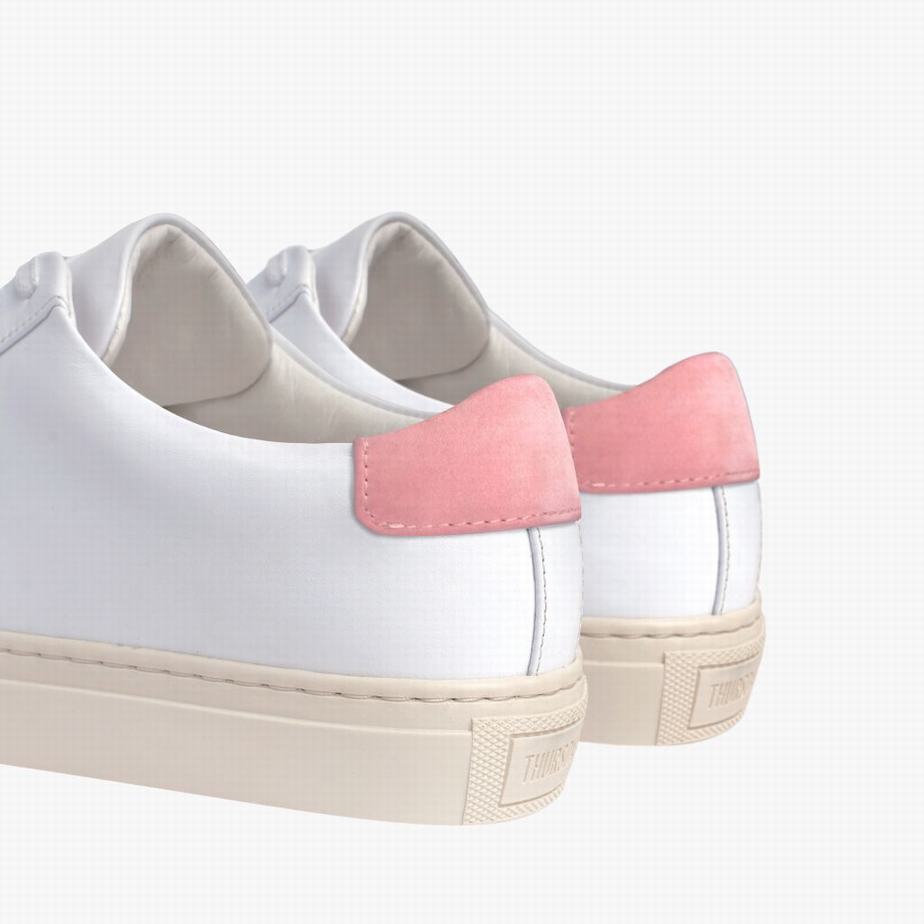 Thursday Boots Legacy Women Low-Top Sneakers White Pink | FBY7065RT