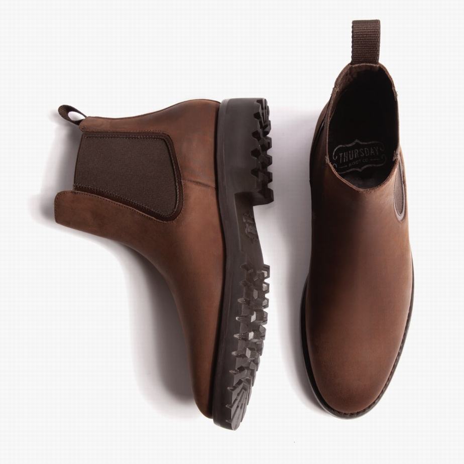 Thursday Boots Legend Men Chelsea Boots Chocolate | RRE4325CS