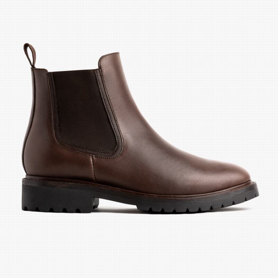 Thursday Boots Legend Men Chelsea Boots Coffee | VQH545YW