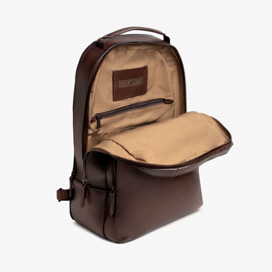 Thursday Boots Perfecto Men Backpacks Chocolate | WGX8554RD