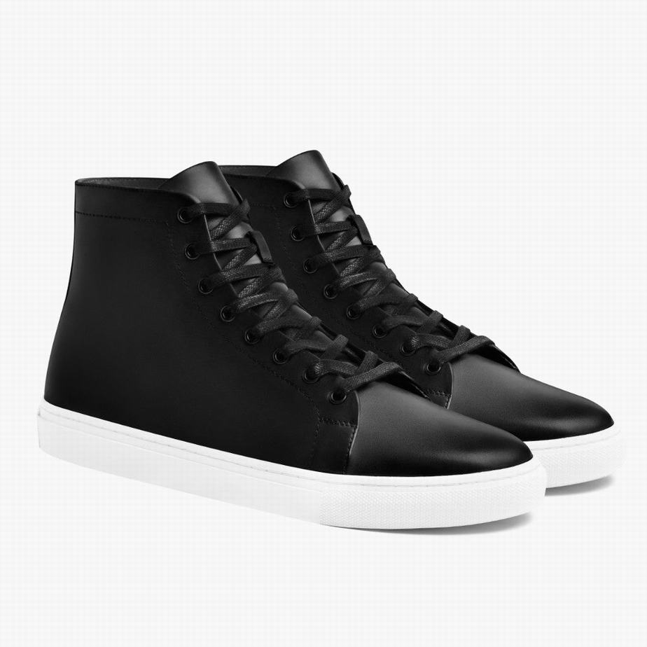 Thursday Boots Premier Men High-Top Sneakers Black | MHG5477VT