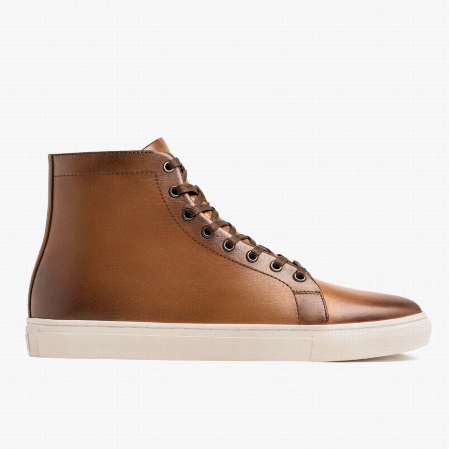 Thursday Boots Premier Men High-Top Sneakers Toffee | YOA1020LO