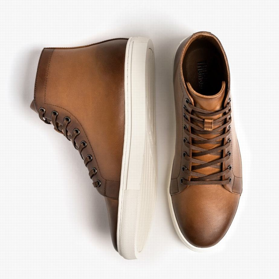 Thursday Boots Premier Men High-Top Sneakers Toffee | YOA1020LO