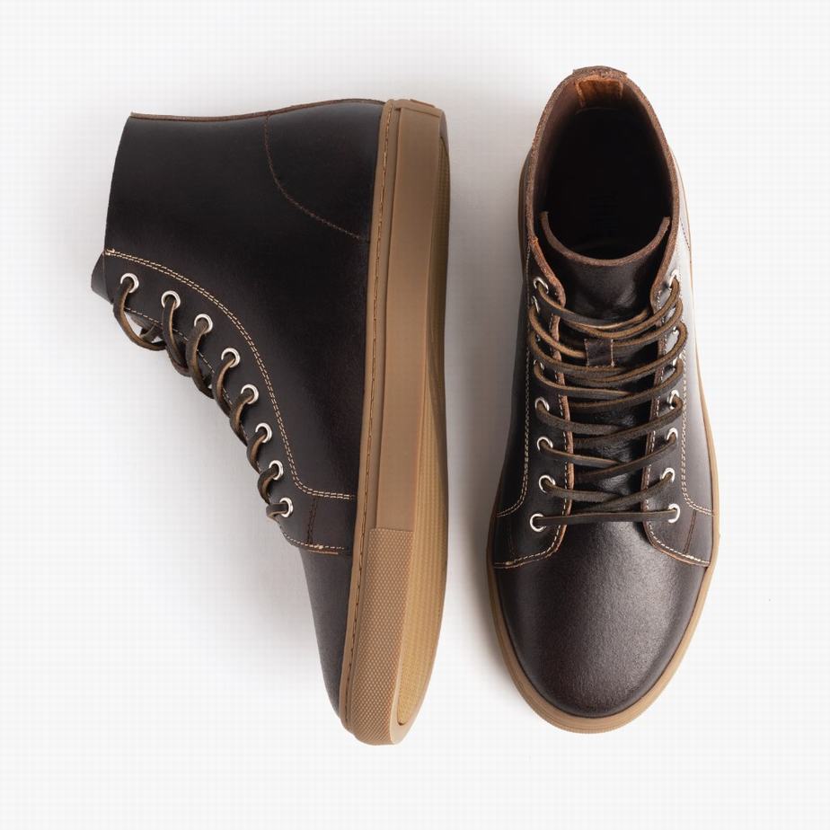 Thursday Boots Premier Men High-Top Sneakers Cacao | UUT5983SM