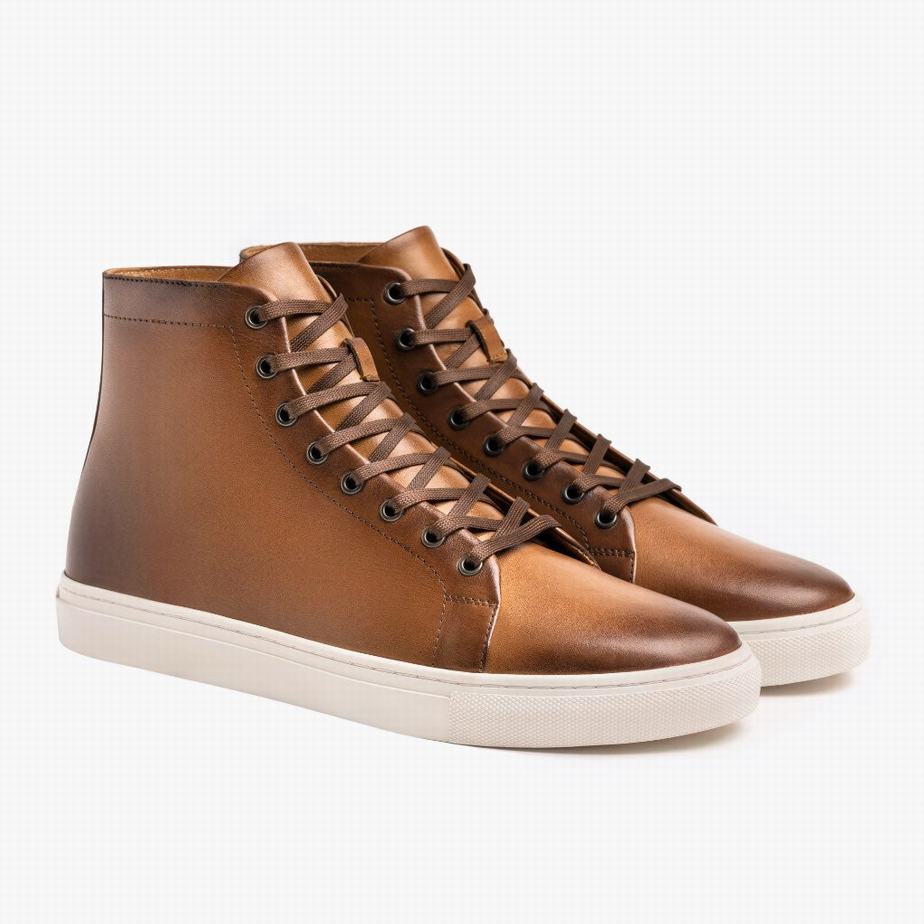 Thursday Boots Premier Women High-Top Sneakers Toffee | LGY4598SM