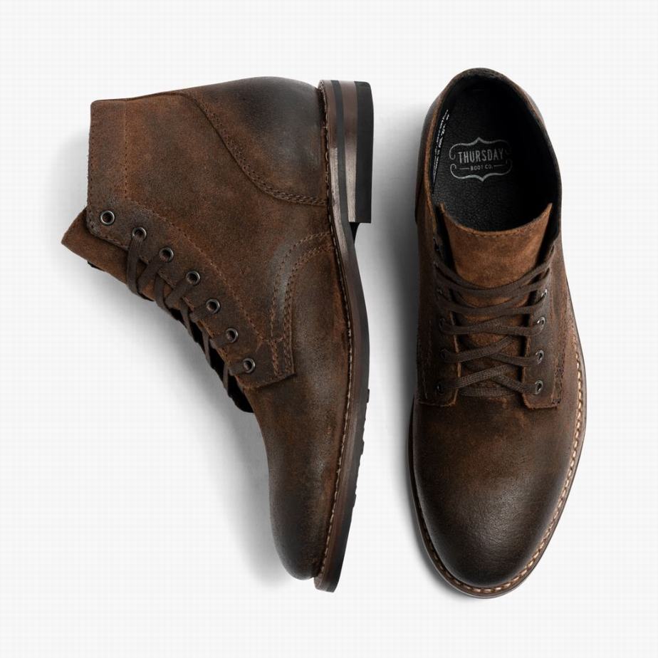 Thursday Boots President Men Lace Up Boots Mocha | MBA2782XT