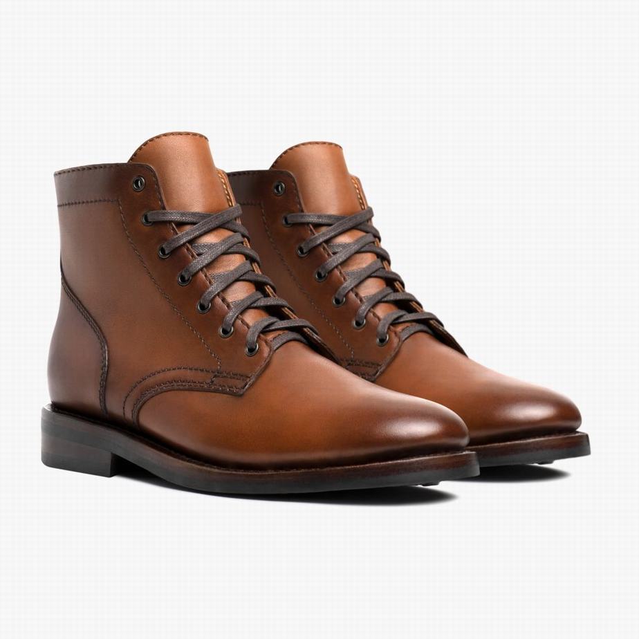 Thursday Boots President Men Lace Up Boots Brandy | AYN212JU