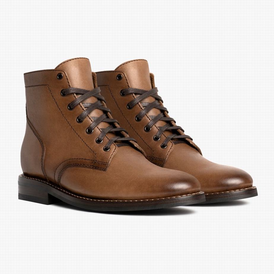 Thursday Boots President Men Lace Up Boots Brown | BJX8373XT