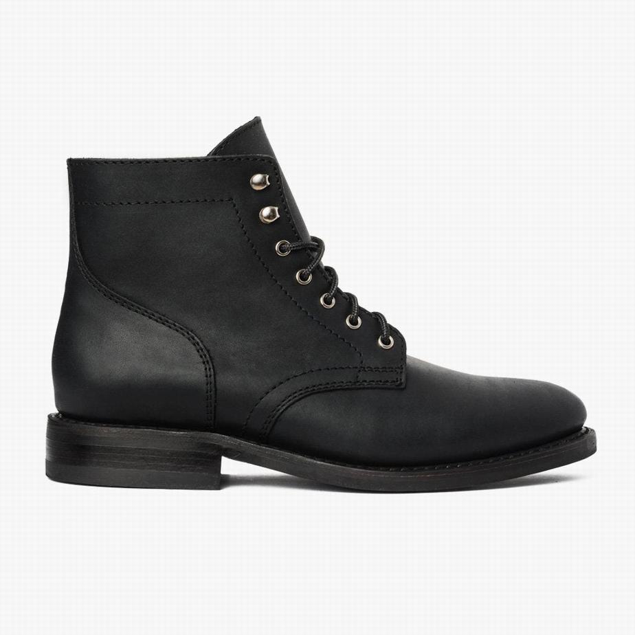 Thursday Boots President Men Lace Up Boots Black | HCV1240EM