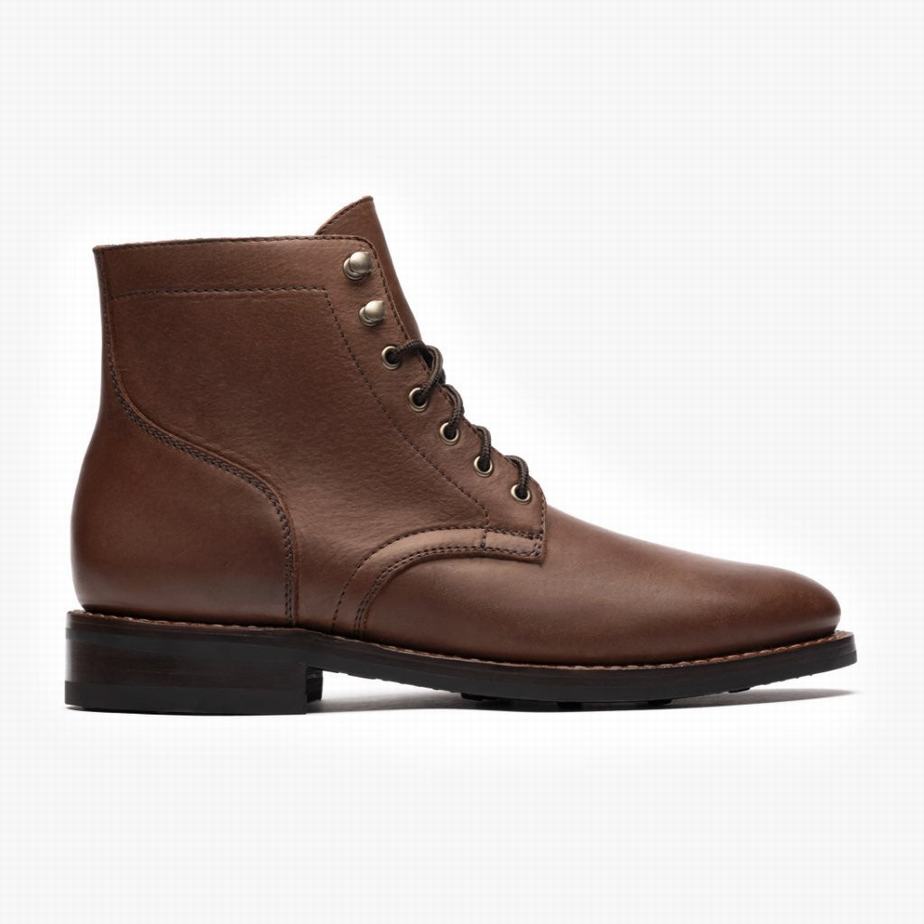 Thursday Boots President Men Lace Up Boots Chocolate | PUE4218JM