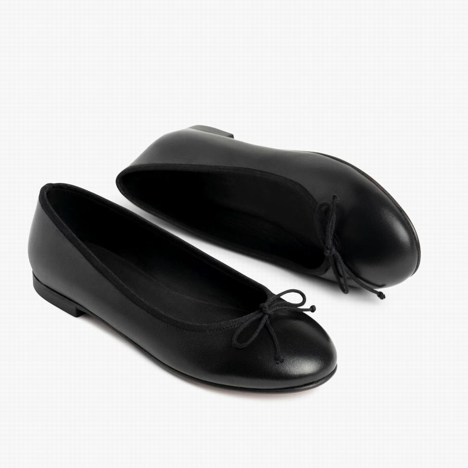 Thursday Boots Prima Women Ballet Flats Black | TUC2183LN