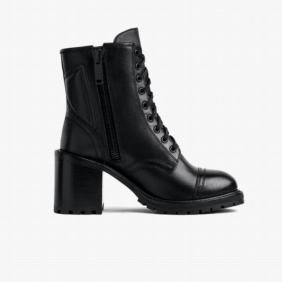 Thursday Boots Rebel Women Lace Up Boots Black | XIY8981DQ