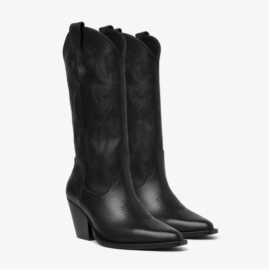 Thursday Boots Rodeo Women Western Boots Black | VBU8415CP