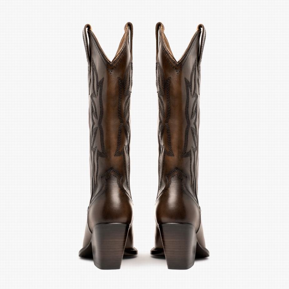 Thursday Boots Rodeo Women Western Boots Chocolate | EEL4493UH