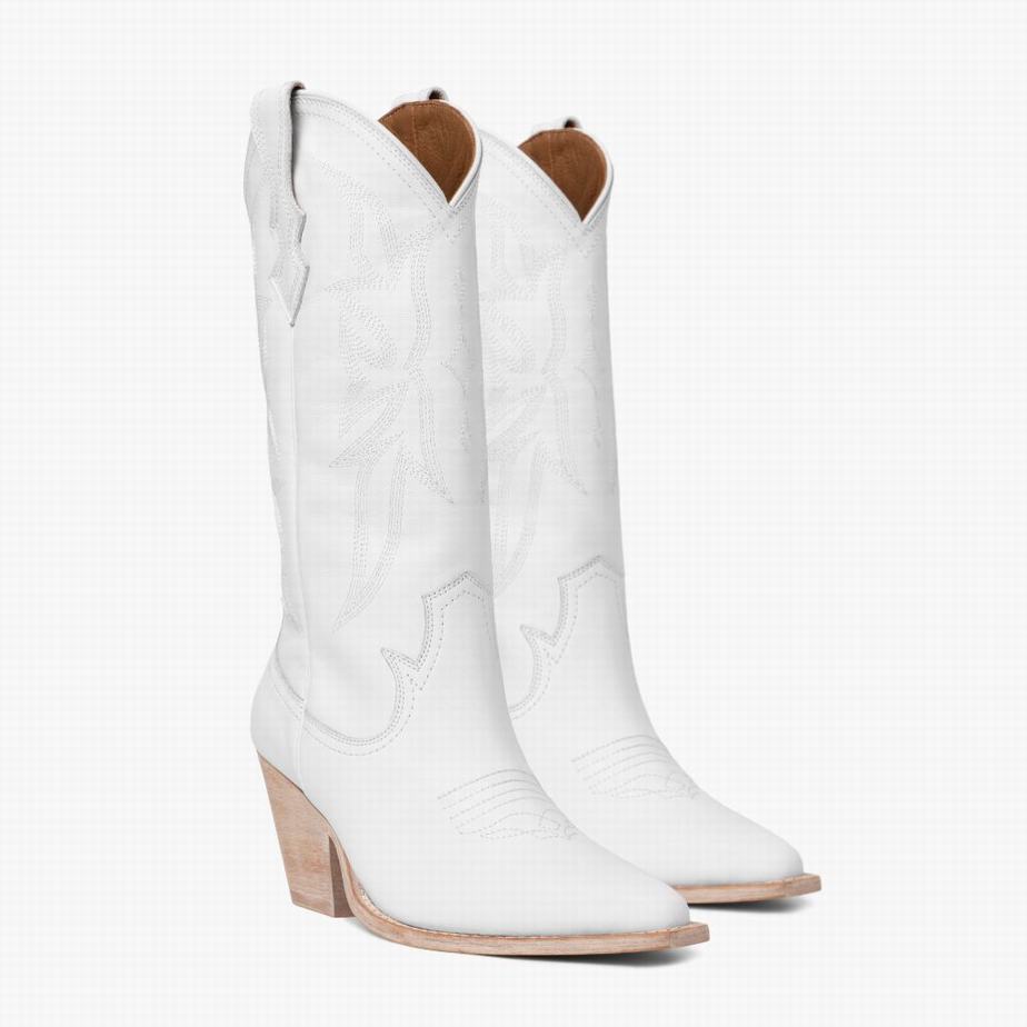 Thursday Boots Rodeo Women Western Boots White | IQU5682YR