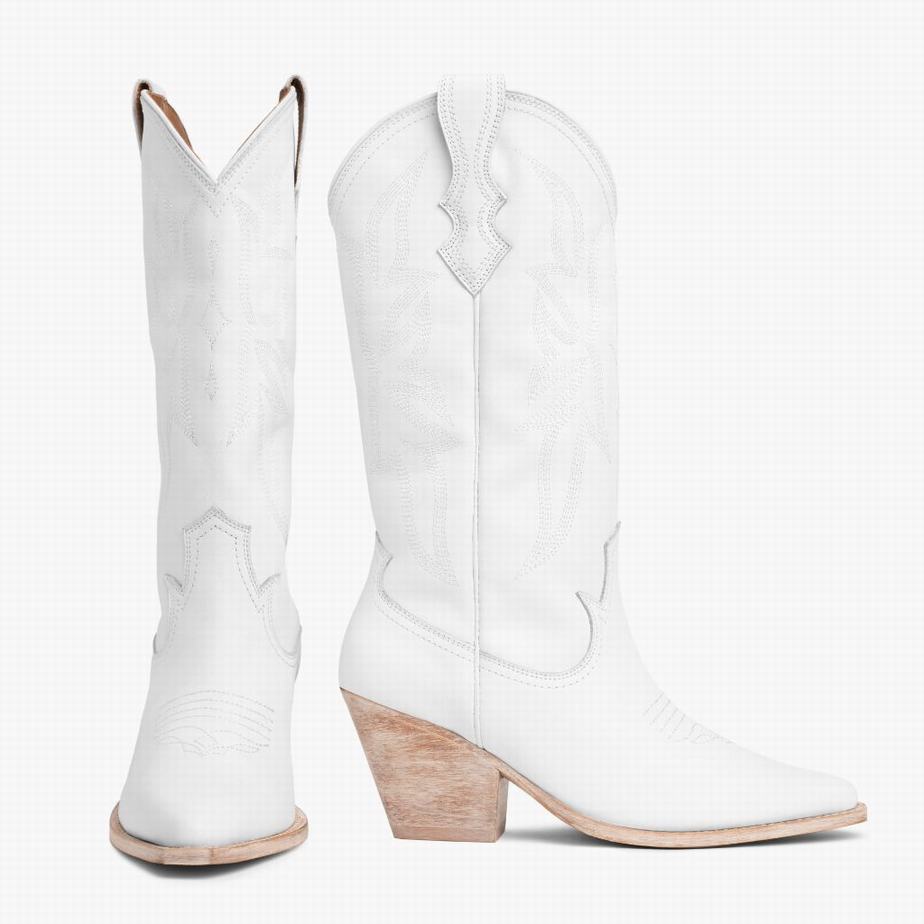 Thursday Boots Rodeo Women Western Boots White | IQU5682YR