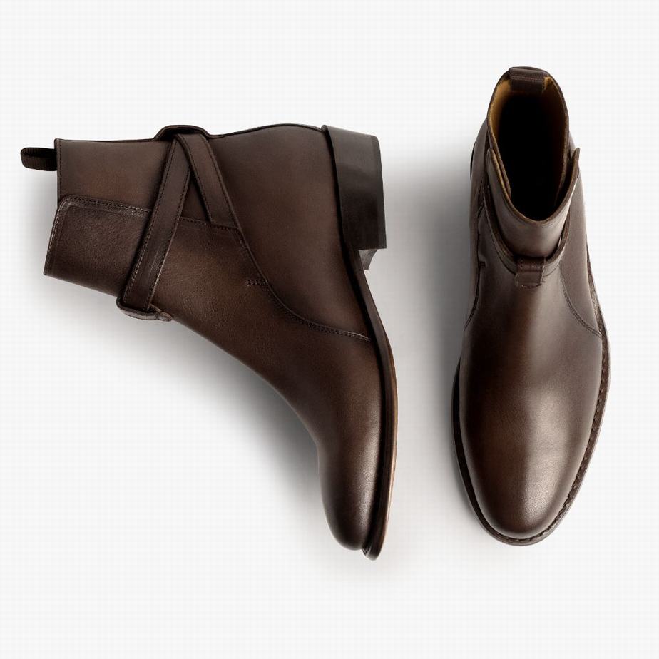 Thursday Boots Rogue Men Chelsea Boots Coffee | KTG4227LN