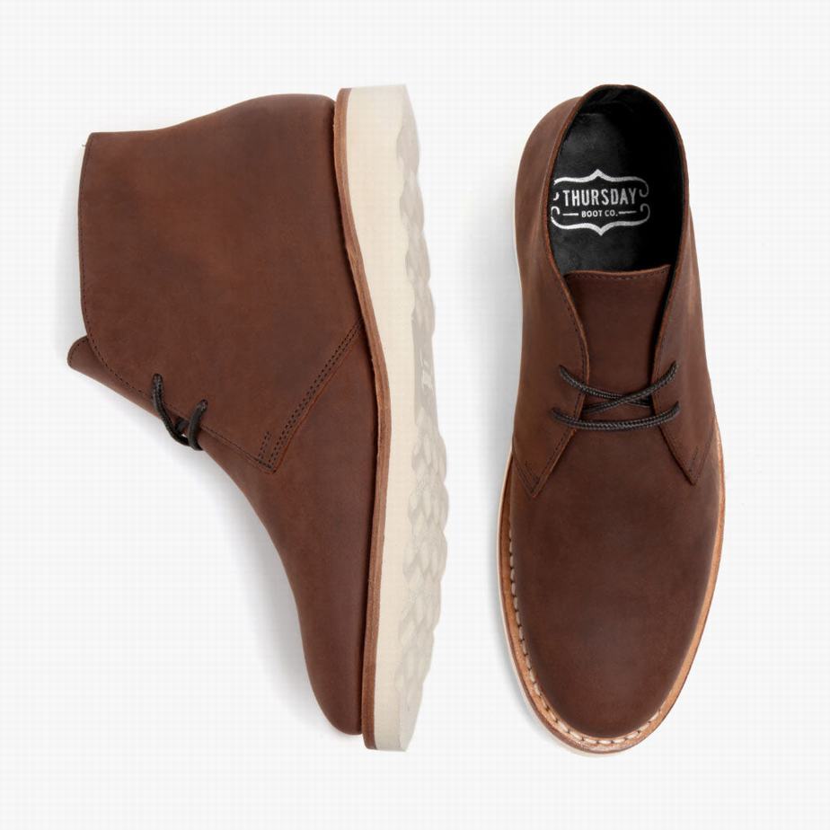 Thursday Boots Scout Men Chukka Boots Chocolate | UTY8476YO