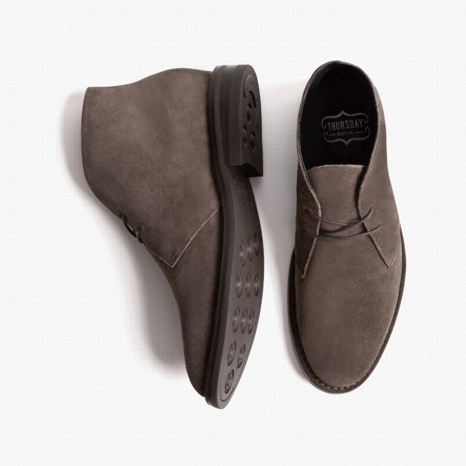 Thursday Boots Scout Men Chukka Boots Grey | NKY1964MW