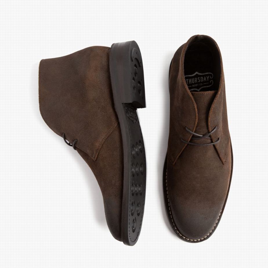 Thursday Boots Scout Men Chukka Boots Mocha | MMI9590ZU