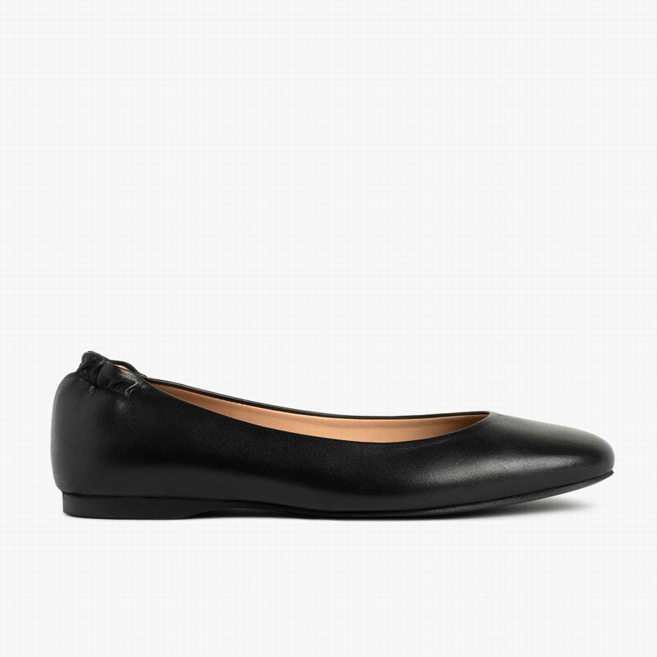 Thursday Boots Scrunch Women Ballet Flats Black | RMX7286ZG