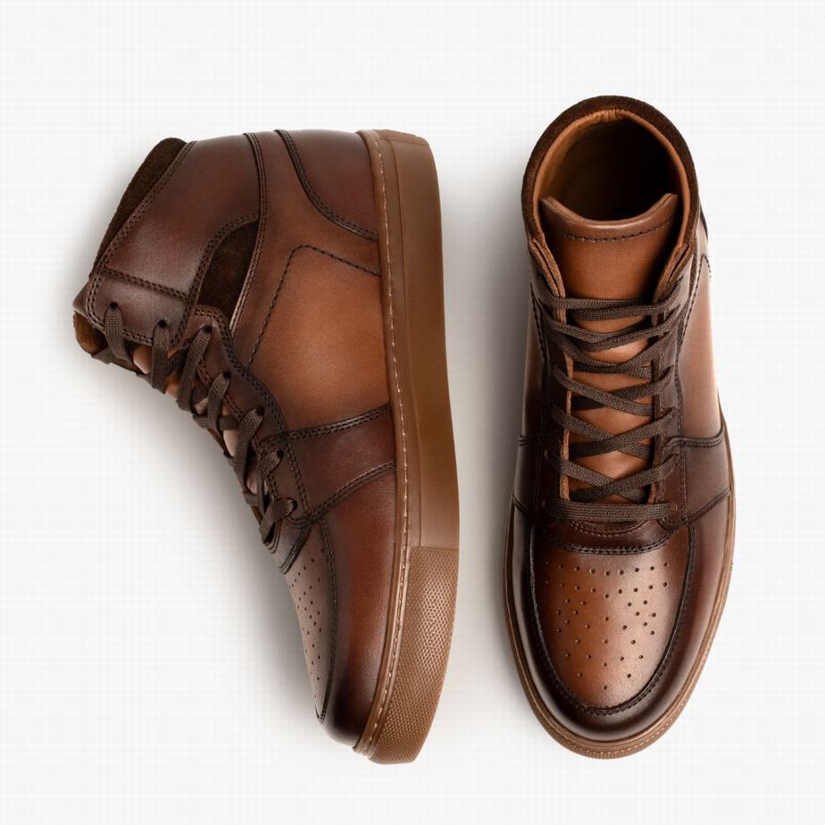 Thursday Boots Showtime Men High-Top Sneakers Brandy | NCG9213DL