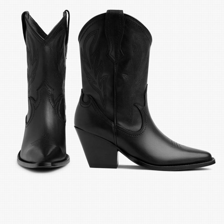 Thursday Boots Sierra Women Western Boots Black | LUT658XE