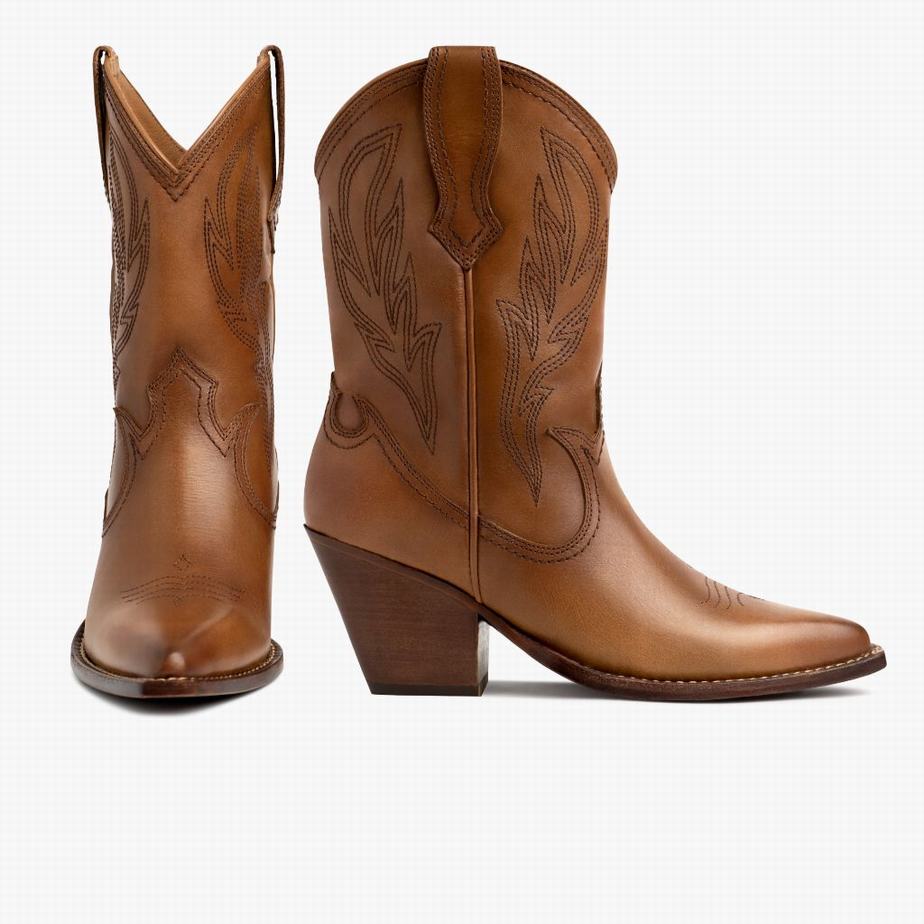 Thursday Boots Sierra Women Western Boots Brown | FET6113SM