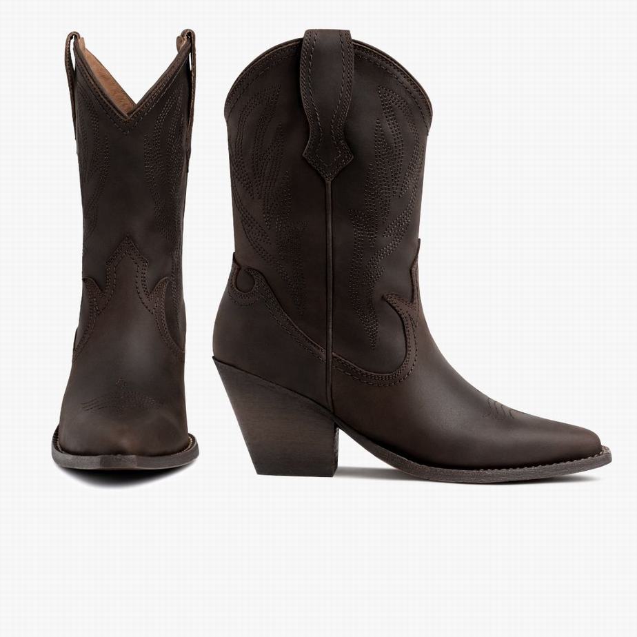 Thursday Boots Sierra Women Western Boots Brown | BYA6917XZ