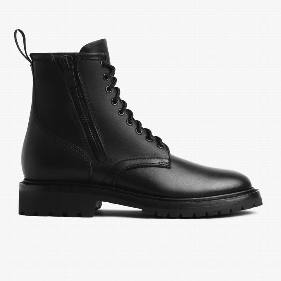 Thursday Boots Stomper Men Lace Up Boots Black | PHR6741LI