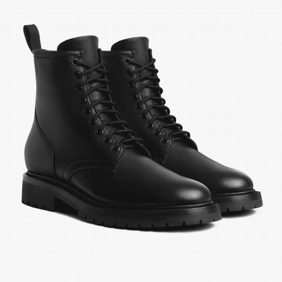 Thursday Boots Stomper Men Lace Up Boots Black | PHR6741LI