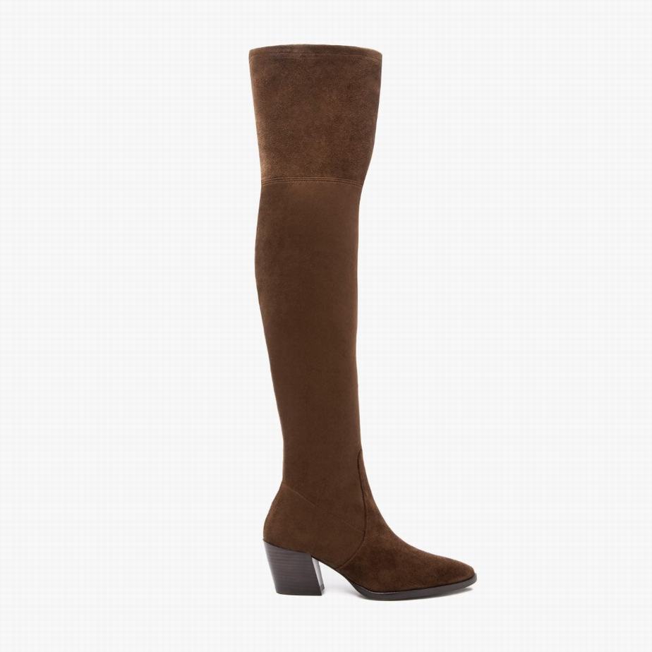 Thursday Boots Tempest Women Over-the-knee Boots Chocolate | ZHI4581XB