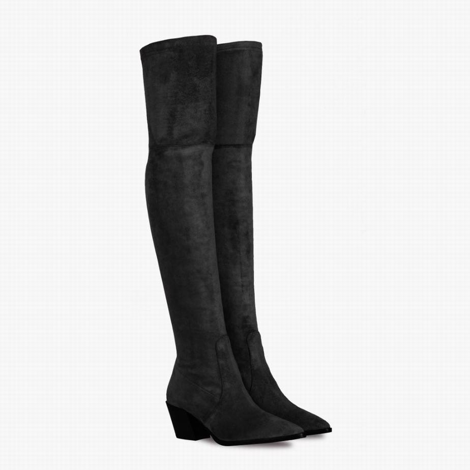 Thursday Boots Tempest Women Over-the-knee Boots Black | DCT2835OW